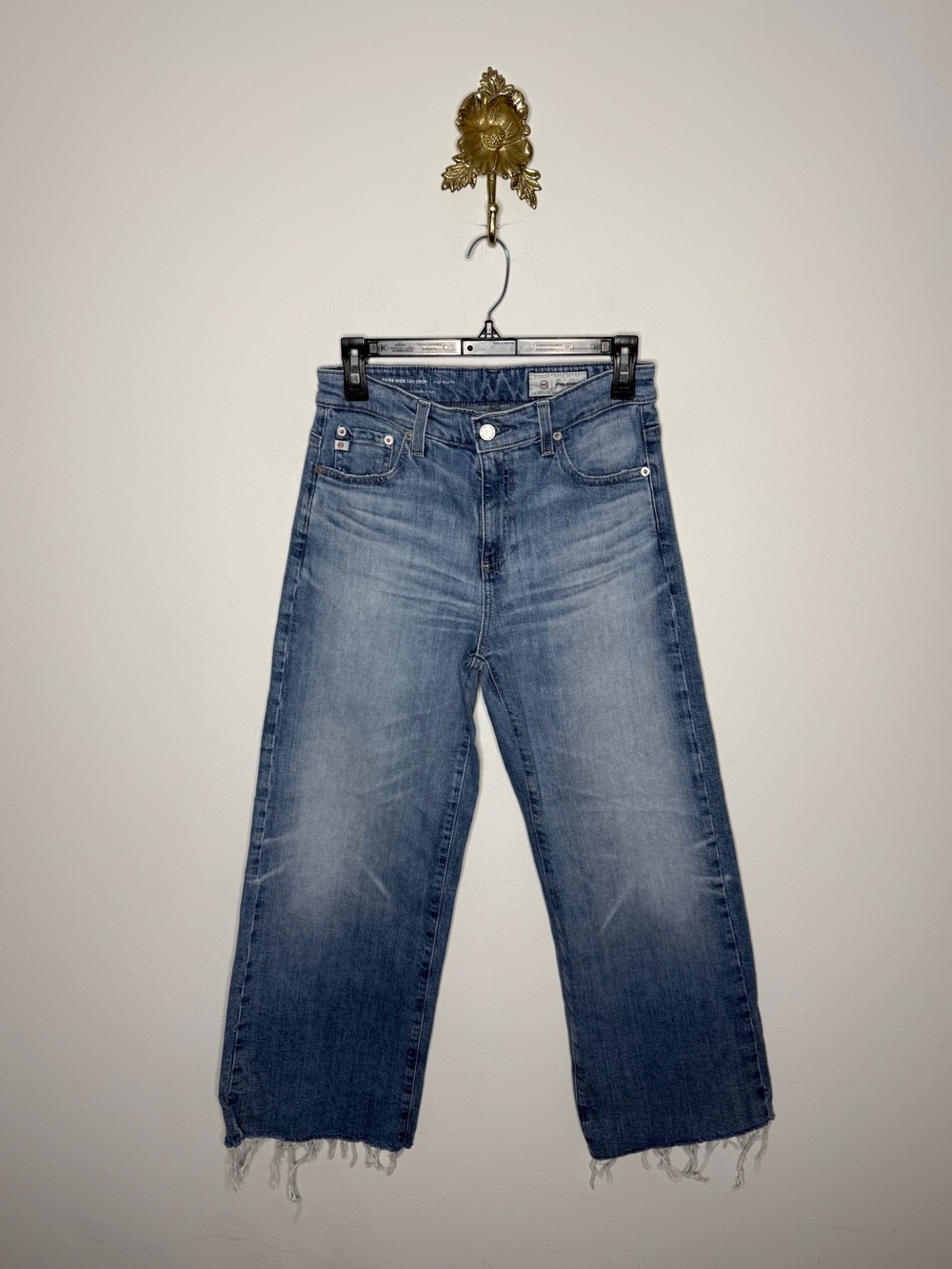 AG Adriano Goldschmied Saige Wide Leg Crop 25